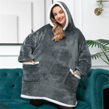 Ultra Zachte Fleece En Wol Hoodie Deken Voor Comfort En Warmte Thuis