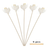 3x Bloemen Geurstokjes Rattan | Geur Diffuser Navulling | Vuurloze Aroma Decoratie Voor Thuis