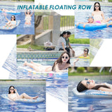 Luxe Opblaasbaar Ligbed met Kleuraccenten - Perfect voor Ontspanning op het Water