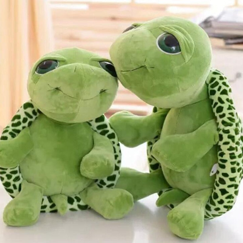 Zachte pluche schildpad knuffel met realistisch ontwerp – Knuffelpanzli