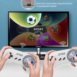 HD Retro Gaming Console | Geïntegreerde 926 Spellenbibliotheek | Dual 2.4GHz Draadloze Controllers | HDMI 4K Upscaling Interface | Plug-and-Play 16-Bit Emulatiesysteem | 10-Meter Transmissiebereik