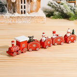 NORTHLINE – Feestelijke Trein Kerstdecoratie van Hout en Kunststof