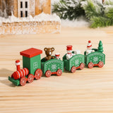 NORTHLINE – Feestelijke Trein Kerstdecoratie van Hout en Kunststof