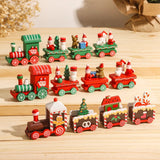 NORTHLINE – Feestelijke Trein Kerstdecoratie van Hout en Kunststof