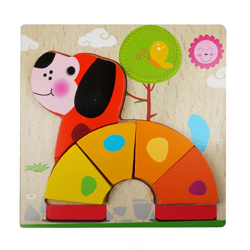 Montessori Leerpuzzel van Hout – KleurenPlezier (1+1 Gratis)