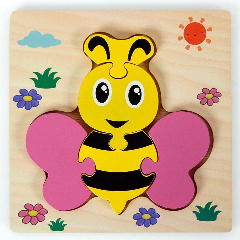 Montessori Leerpuzzel van Hout – KleurenPlezier (1+1 Gratis)