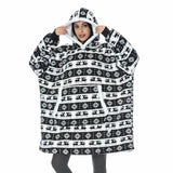 Ultra Zachte Fleece En Wol Hoodie Deken Voor Comfort En Warmte Thuis