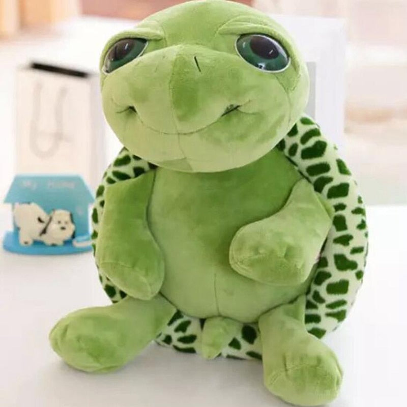 Zachte pluche schildpad knuffel met realistisch ontwerp – Knuffelpanzli