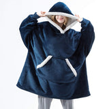 Ultra Zachte Fleece En Wol Hoodie Deken Voor Comfort En Warmte Thuis
