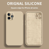 Liquid Silicone Case | Zachte beschermende case voor iPhone 11, 12 en 13
