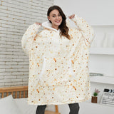Ultra Zachte Fleece En Wol Hoodie Deken Voor Comfort En Warmte Thuis