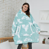 Ultra Zachte Fleece En Wol Hoodie Deken Voor Comfort En Warmte Thuis