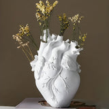 EcoHeart - Bamboe & Hout Levendige Vaasje in Hartvorm