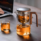 Elegante Glazen Theepot met Zeef - Stijlvol Ontwerp voor het Bereiden van Losse Thee