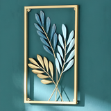 Leafy Luxe - Blad geïnspireerde Scandinavische metalen wandkunst voor stijlvolle woningen
