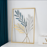 Leafy Luxe - Blad geïnspireerde Scandinavische metalen wandkunst voor stijlvolle woningen