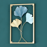 Leafy Luxe - Blad geïnspireerde Scandinavische metalen wandkunst voor stijlvolle woningen