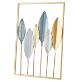 Leafy Luxe - Blad geïnspireerde Scandinavische metalen wandkunst voor stijlvolle woningen