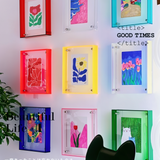 VividAcryl – Neon Acryl Fotolijsten in de stijl van de jaren '80