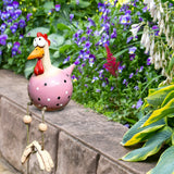 Grote Ogen Haan Standbeeld - Weerbestendig Hars Handwerk - Tuin Standbeeld