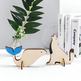Houten Dier Tafel Lamp - WildGlow