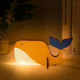 Houten Dier Tafel Lamp - WildGlow