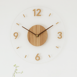 Minimalistische Ronde Wandklok met Stille Beweging