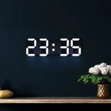 TimeGlow 3D LED Wandklok – Digitale Klok met Instelbare Verlichting