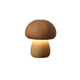 Oplaadbare Houten Paddenstoel Lamp – Touch Control LED Tafellamp