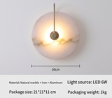 Alabaster LED Wandlamp – Elegant en Rustig Licht