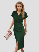 Isabelle | Elegante Mouwloze Wikkeljurk