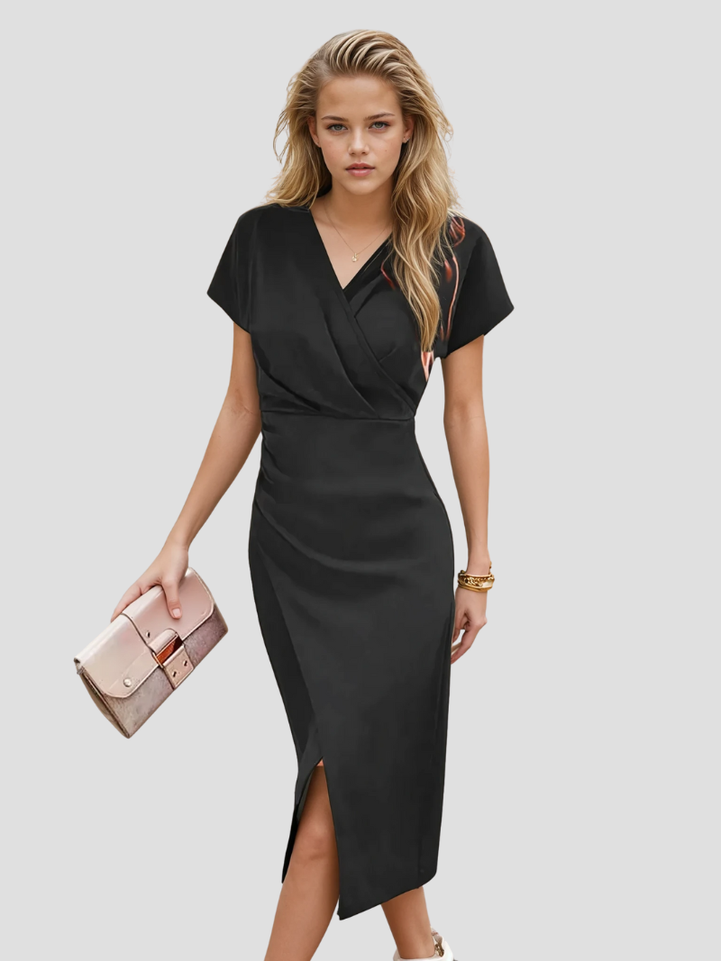 Isabelle | Elegante Mouwloze Wikkeljurk