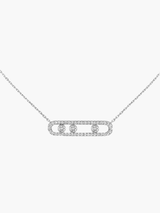 Ester | Aurora halsketting met bewegende diamanten - elegant, verfijnd en tijdloos