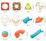 Kinderen Marmerloop Creatief Magnetisch Speelgoed 68 Stukken ABS Veilige Materialen voor Kinderen