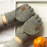 SNUGKNIT – Dikke gebreide halfvingerhandschoenen voor comfort en eenvoudig typen
