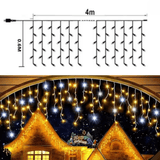 ILLUMERA – LED-Tuin gordijn 4 × 0,6 m met weerbestendige elegantie