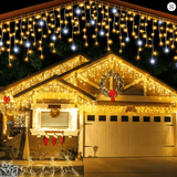 ILLUMERA – LED-Tuin gordijn 4 × 0,6 m met weerbestendige elegantie