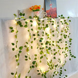 BOTALUX – Elegante groene LED-lampjesketting in bladvorm (batterijvoeding)