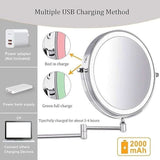 MAGNIFILUX – LED-vergrotingsspiegel met instelbare verlichting en oplaadbare accu
