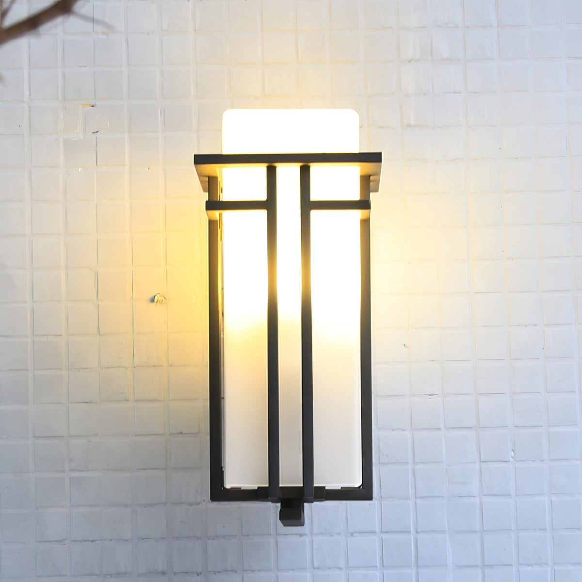 ARVINA Wandlamp Buiten – Retro IJzeren Design met Glas – IP65 – E27 Fitting