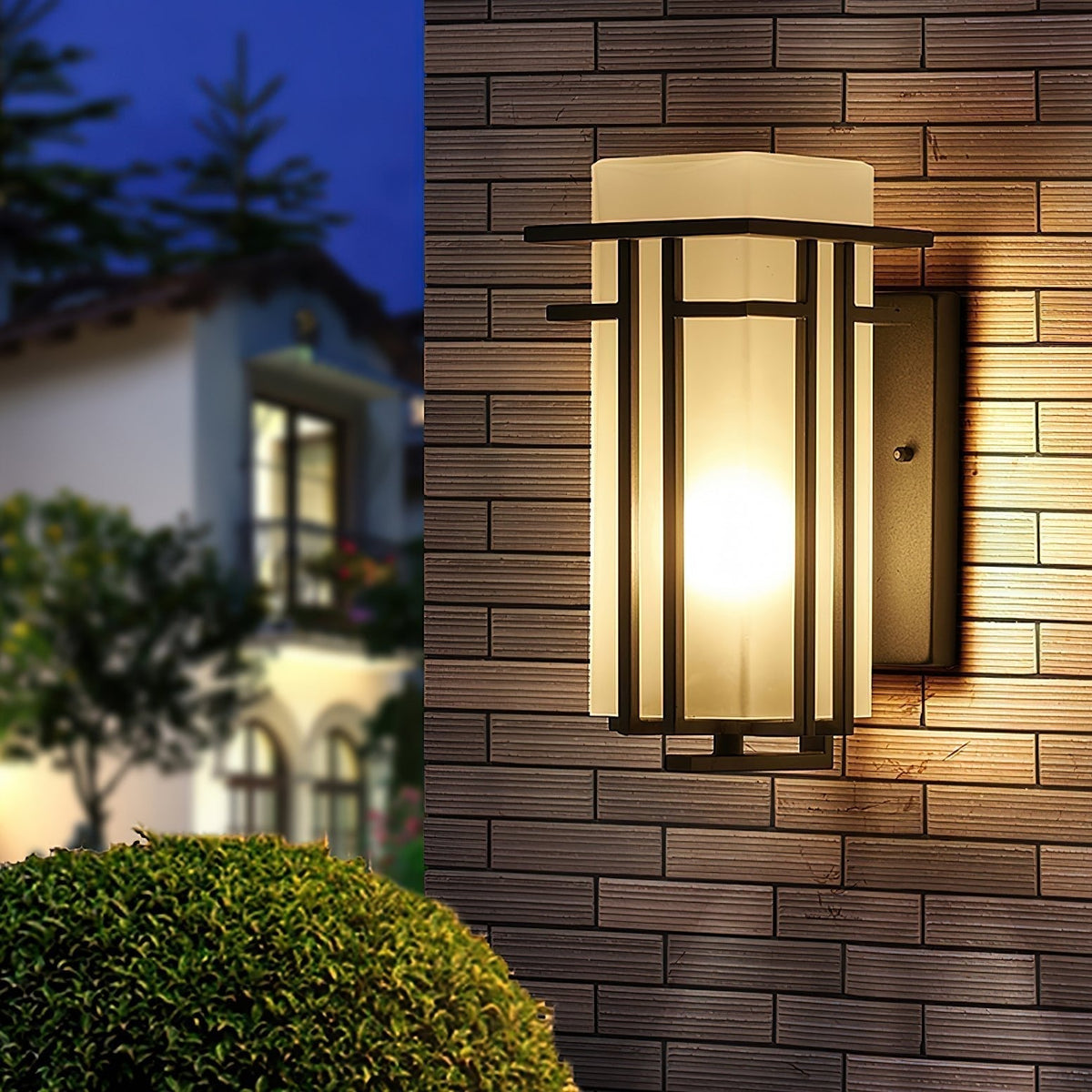 ARVINA Wandlamp Buiten – Retro IJzeren Design met Glas – IP65 – E27 Fitting