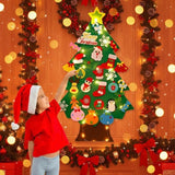 FILZTWINKLE – Interactieve Viltwandboom met LED-lampen en 30+ Ornamenten