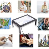 TEXTDESK – Vouwbare 3-voudige tafelvergrootglas met LED-verlichting voor handsfree lezen