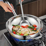 CUISTRON – Premium Titan-Wok met ronde bodem voor inductiekookplaten en moeiteloos roerbakken