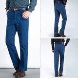 Rechtaf gesneden herenjeans met hoge taille