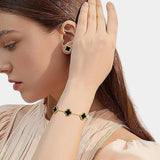 Charmify - Luxe sieradenset met ketting, armband en oorbellen