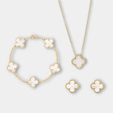 Charmify - Luxe sieradenset met ketting, armband en oorbellen