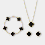Charmify - Luxe sieradenset met ketting, armband en oorbellen
