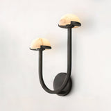 Paddenstoel Alabaster Wandlamp – Elegant Ontwerp van Natuursteen met Warme LED Glans