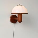 Paddenstoelen Houten Wandlamp – Elegante Eiken Afwerking met Zachte LED Glans